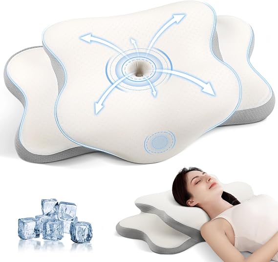A-Pce Orthopaedic Memory Foam Neck Support Pillow - White