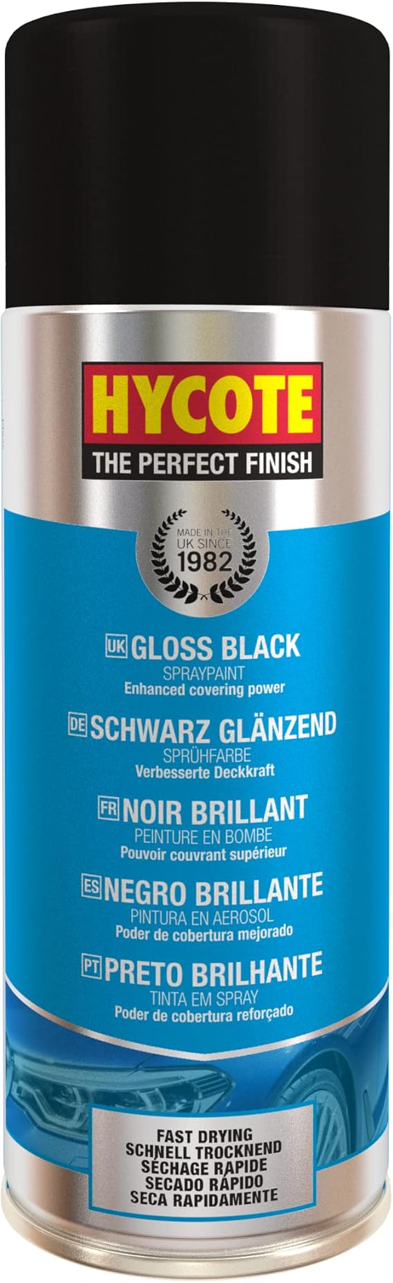 Hycote XUK0272 glossy black 400ml