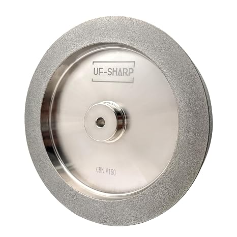 CBN Grinding Wheel for Tormek T-8 Sharpening System - 250mm*50mm*12mm,Sharpening Wheel for Sharpening High-Speed Steel (HSS) Tools (Right angle，80 grit)