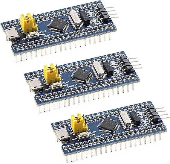 3Pcs STM32F103C8T6 Development Board 32-bit ARM MCU Core Mini System Learning Module for Microcontroller Projects