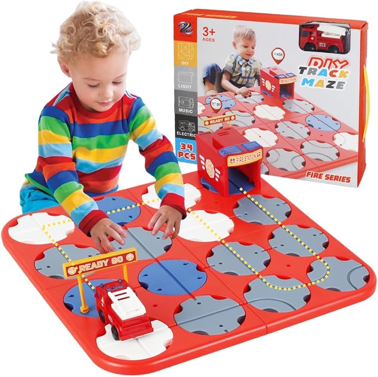 İtfaiye Serisi Mantıksal Yol Yapım Oyunu Eğitici Oyuncak Zeka Geliştirme Stem Puzzle Kodlama Eğitimi