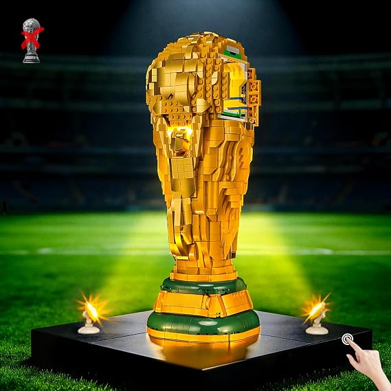 BRIKSMAX 2.0 Light Kit Compatible with Lego FIFA World Cup Official Trophy 43020(Spotlight Version) Building Sets - Original LED Lighting Kits (Accessories Only) for Display, Gifts & Collectors