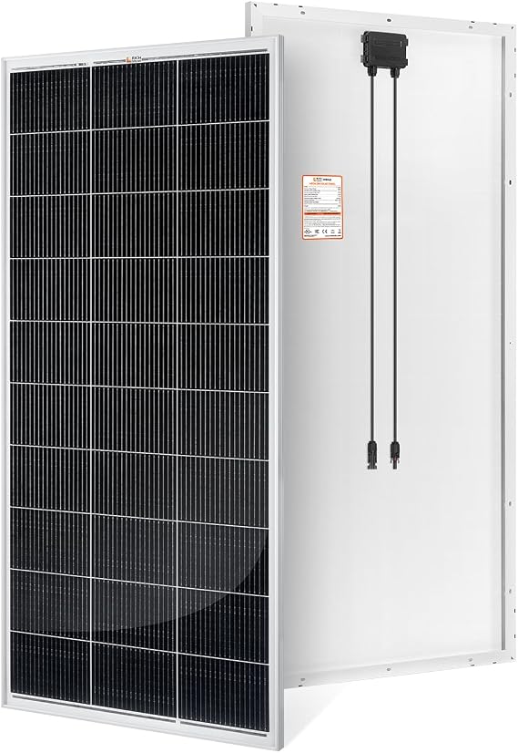 RICH SOLAR 200 Watt Solar Panel, 12V N-Type 18BB, 25% High-Efficiency