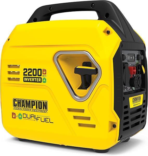 Champion Power Equipment 2200W Portable Inverter Generator - Propane/Petrol