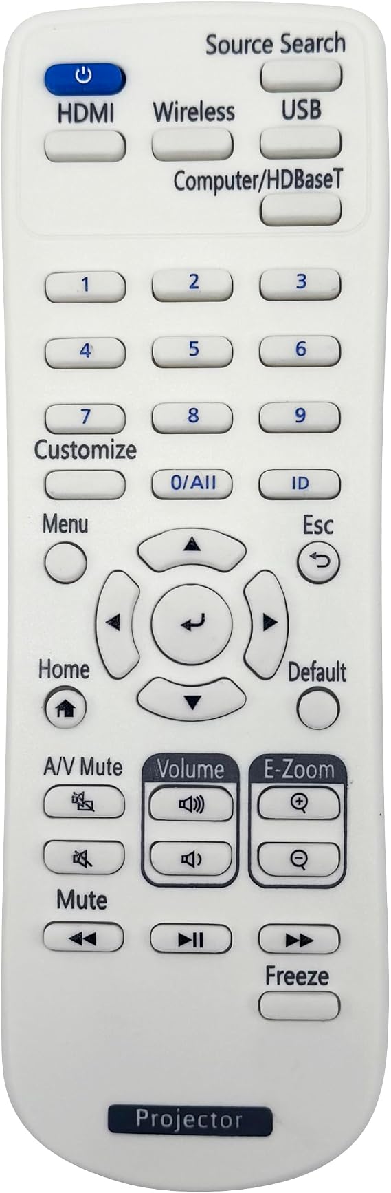 Replacement for Epson 223449100 Remote Control