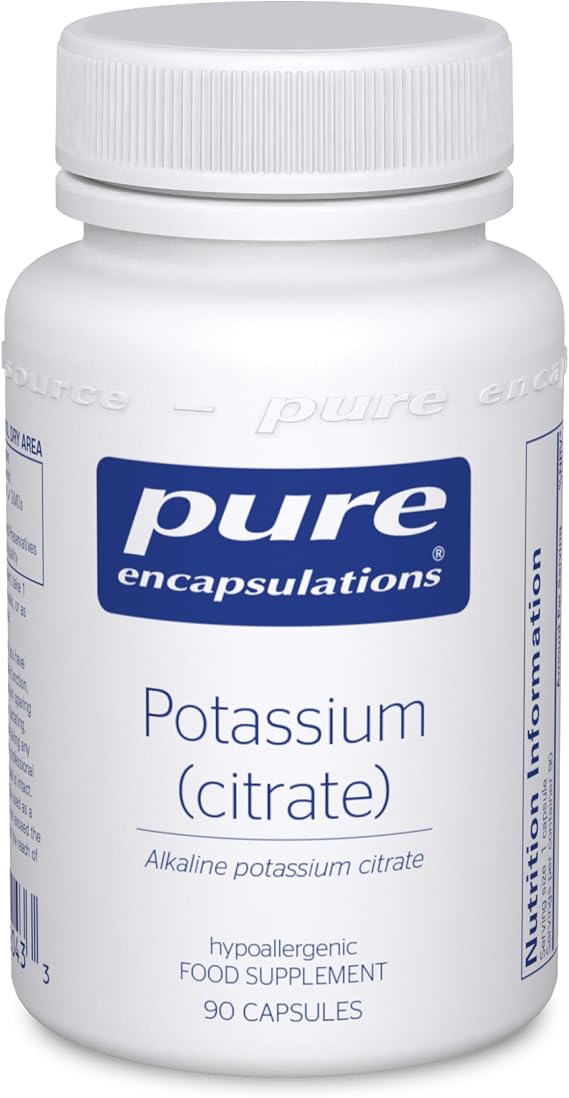 Pure Encapsulations Potassium (Potassium Citrate), 90 Capsules
