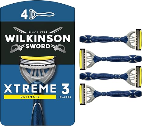Wilkinson Sword Xtreme 3 Ultimate Men's Disposable Razors x4