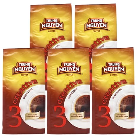 Trung Nguyen Creative 3 Vietnam Arabica Ground Coffee 5 x 250 g