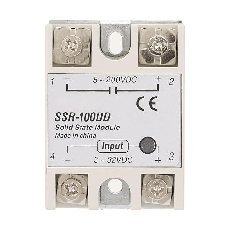 DC Input 3-32V SSR-100DD Solid State Relay Solid State Relay Module SSR DC Control Voltage Relay for Commercial Domestic Use