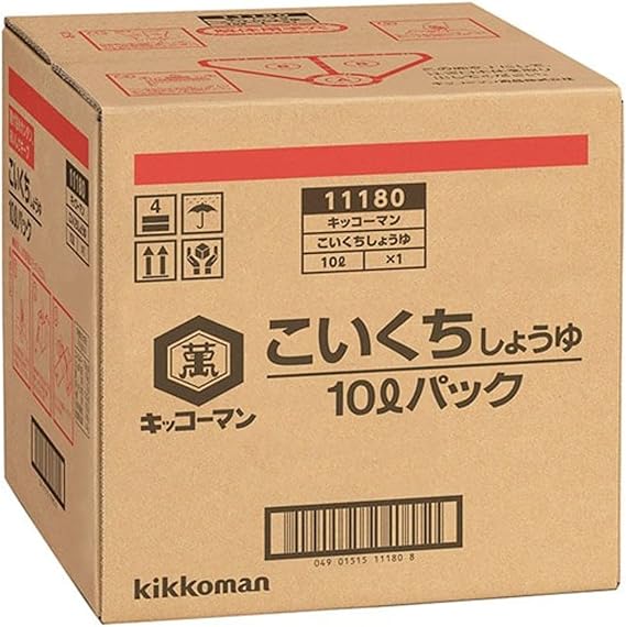 Kikkoman Kokuchi Soy Sauce, 2.8 gal 10 L Pack x 1 Case