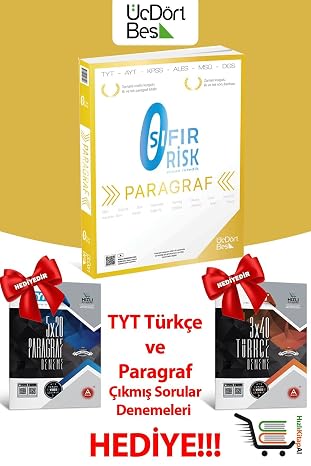 345 - Paragraf Sıfır Risk 2 Adet Deneme Hediyeli! Üç Dört Beş Yayınları