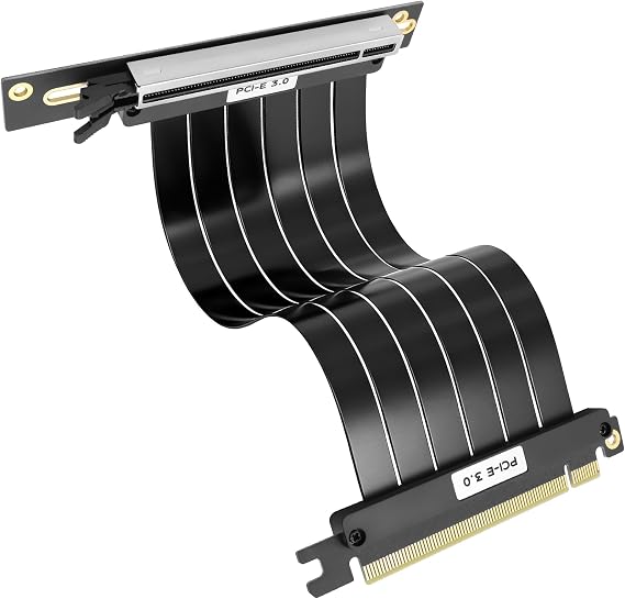 XMSJSIY PCI-E 3.0 16x Riser Cable Extension Card Shielded High Speed