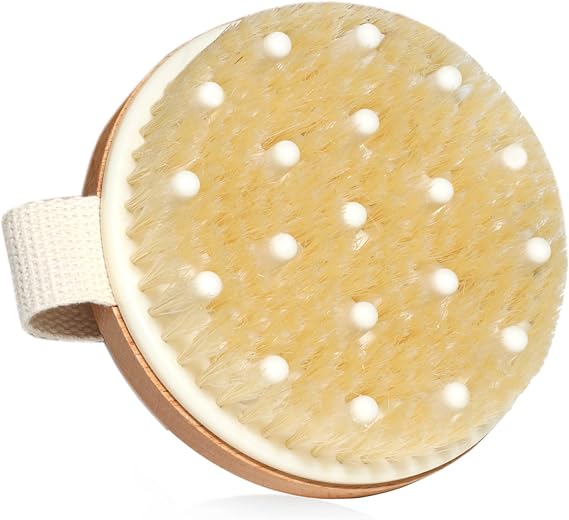 SURDOCA Dry Brush,Bamboo Body Scrubber for Exfoliating Shower Care