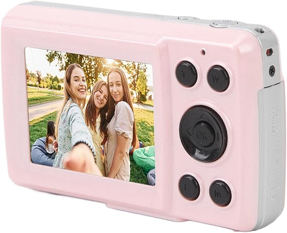 デジタルカメラ、子供用1080pカメラ、16mpデジタルポイント&シュートカメラ、16倍ズーム、アンチシェイク、コンパクト小型トラベルカメラ 女の子/男の子/学生/ティーン向け