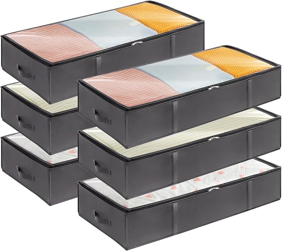 Lifewit Clothes Storage Bags, Large Capacity Storage Boxes with Reinforced