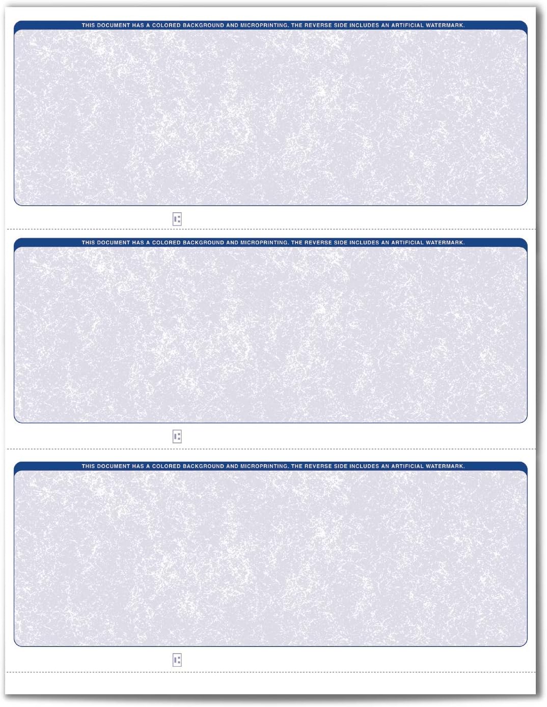 ValueChex - 1500 Blank Business Standard Checks - Blue Classic - 500 Sheets Form #3000