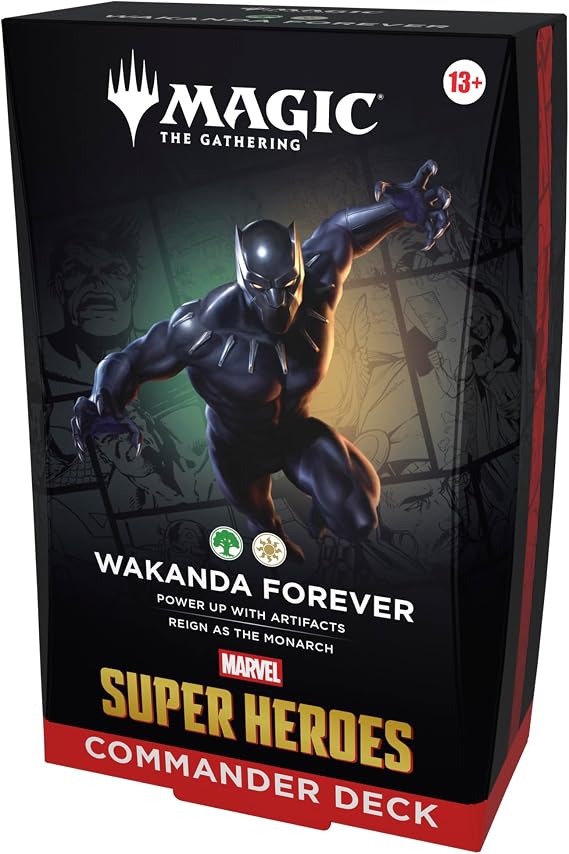 Mazo de Commander de Magic: The Gathering | Marvel Super Heroes - Wakanda por Siempre (Versión en Inglés)
