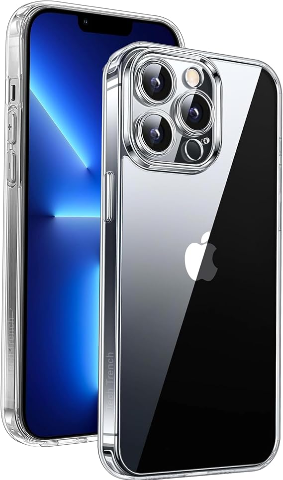 Ultra Clear Case Compatible with iPhone 13 Pro Max Case [Anti-Yellow Tech] [Military Protection] Slim Thin Case for iPhone 13 Pro Max Cover - Crystal Clear