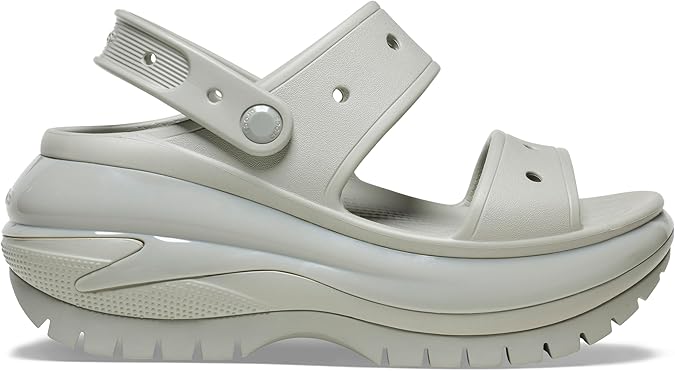 Crocs Unisex Classic Mega Crush Platform Sandals Wedge Sandals