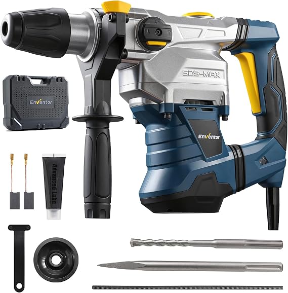 Enventor SDS-MAX Drill, 1500W 40MM 12J Heavy Duty Rotary Hammer Drill