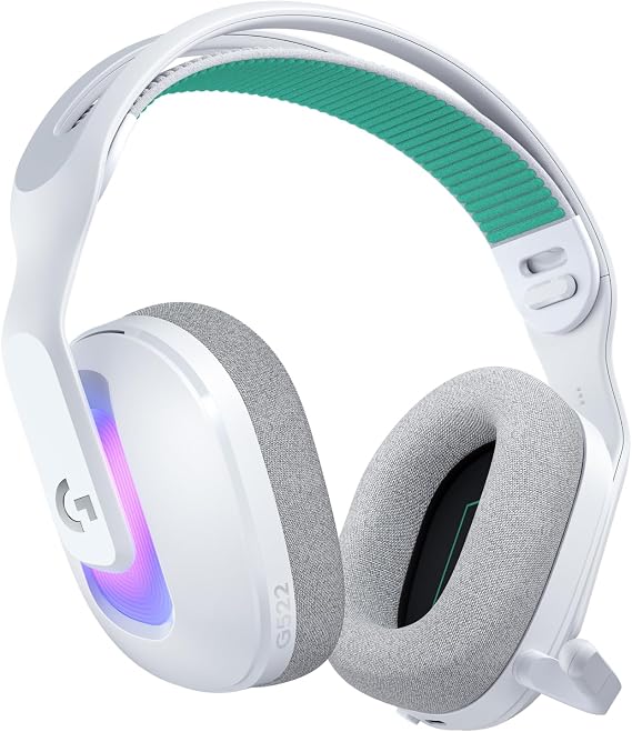 Logitech G G522 LIGHTSPEED Kablosuz Oyuncu Kulaklığı, LIGHTSYNC RGB Aydınlatmalı, Senkronize PRO-G Ses, Hafif ve Konforlu Tasarım, Beyaz