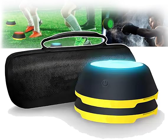 Reaction Training Light for Speed and Agility, LED Flash Reflex Trainer with App Control, 6 Light Modes, 40M Range, Improve Reaction Time for Sports