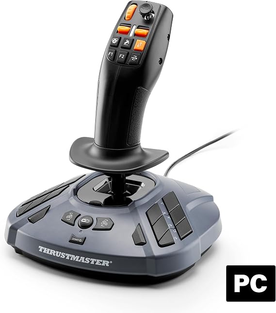 Thrustmaster SimTask FarmStick – Yüksek Hassasiyetli Tarım Simülasyonu Joystick'i – PC ile Tam Uyumlu, Programlanabilir Düğmeler ve Çok Fonksiyonlu Kontrol – Farming Simulator için İdeal