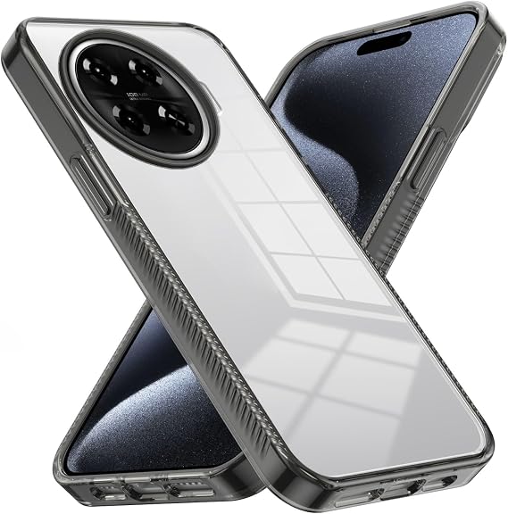 Protective Back Case Cover Crystal Clear For Tecno Spark 20 Pro Plus Case, Hard Acrylic PC, Ultra Thin Protective Back Cover, Anti-Scratch Shock Absorbing Cover For Tecno Spark 20 Pro+(Black)