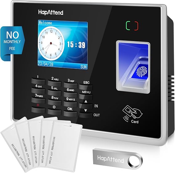 Clocking in Machine for Small Business Automatic Calculate Hours