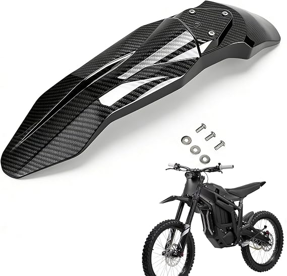 CHANGCHENG オートバイ フロントフェンダー タラリア マッドガード プロテクター カーボンファイバーパターン 泥除け Talaria Sting X3/MX3/MX4 電動ダートバイク用