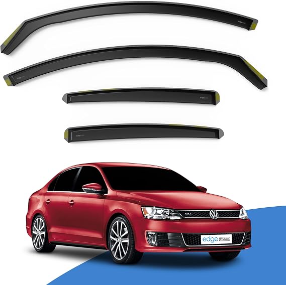 EdgeVisors Wind Deflectors VW Jetta MK6 4Dr Saloon 2011-2018 4pc