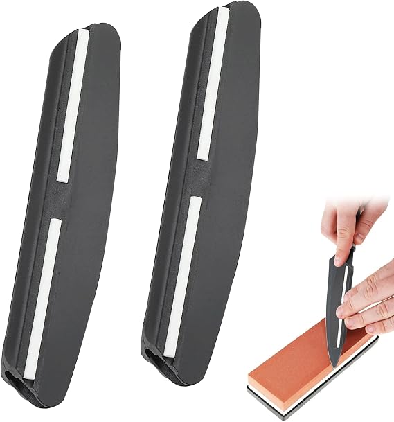 2Pcs Knife Sharpening Angle Guide Black Knife Sharpening Kit Prevent Damage Knife Sharpening Guide Portable Knife Sharpening for Knife Sharper Blade for Outdoor Kitchen Tools