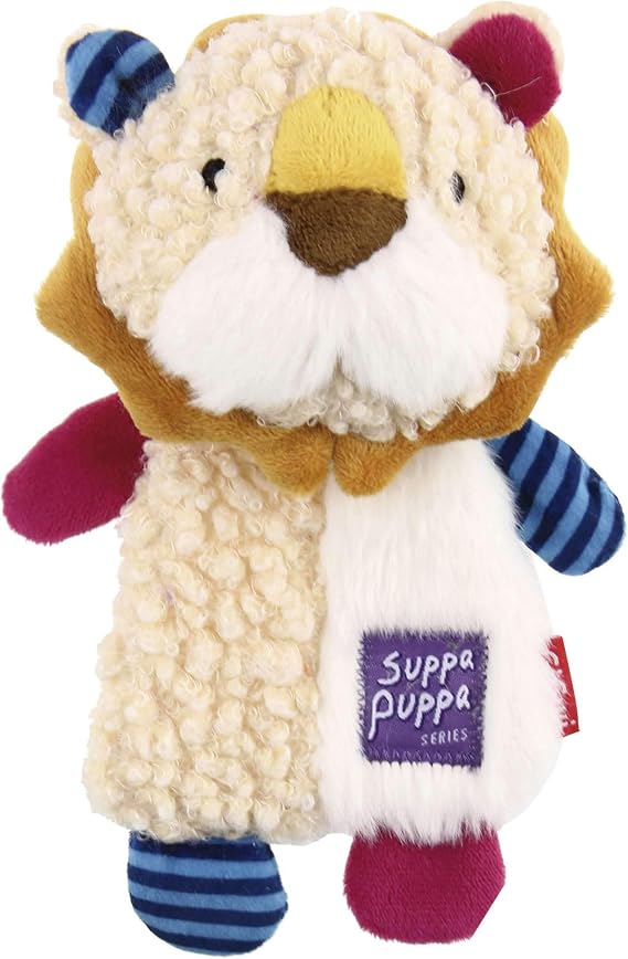 GiGwi Dog Toy, Soft Plush Wooly Lion