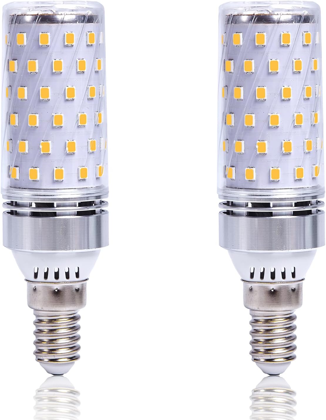 LiTlight E14 LED Bulbs 10W, SES Small Edison Screw Light Bulbs 1100LM, 3000K Warm White, 100W Halogen Equivalent, E14 Corn Light Bulb for Home Ceiling Lights, Non-Dimmable, Pack of 2 [Energy Class F]
