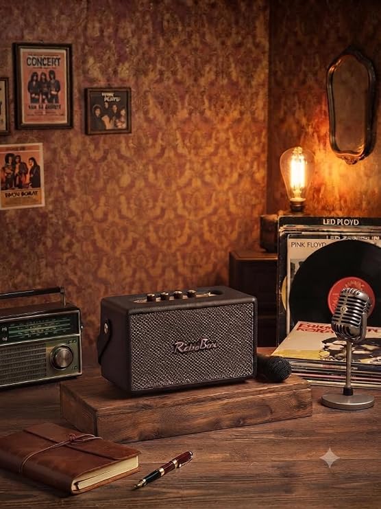 ACL RetroBox Bluetooth Hoparlör 100W Kablosuz Mikrofonlu ACS-17
