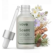 Vove Nordic Dawn Scent Drops – Jasmine & Vetiver Laundry Scent Oil Glass Dropper, Scent Booster, for Tumble Dryer Balls, Hypoallergenic, Biodegradable Musk, FSC-Certified Packaging