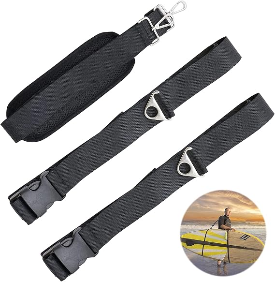 FGen Sup Carrying Strap, Surfboard Carrying Strap, Durable, Adjustable Surfboard Strap Accessory for Stand Up Paddle Boards, SUP, Longboards, Kayaks