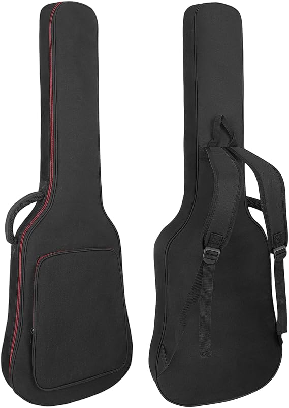 10mm Electric Guitar Bag 39 40inch Electric Guitar Gig Bag 0.38In Thick Padded Guitar Case Waterproof with Pocket and Adjustable Shoulder Strap Neck Protector Pillow Pad Black