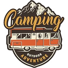 Off Road Camping Adventure Camping Offroad Sticker Caravan 13 X 12 Cm