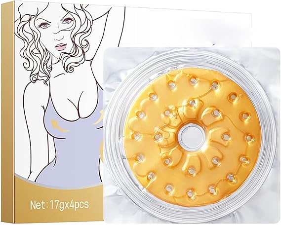 Breast Enlargement Pads,Collagen Breast Enlargement Patches Collagen,Bust Firming Patches,Bust Growth Lift Mask for Women Lady,Nourishing and Moisturizing,17g,4 Pieces