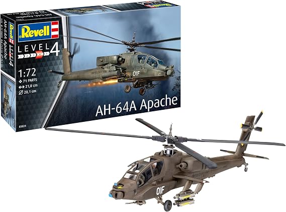 Revell AH-64A Apache Model Kit Uçak