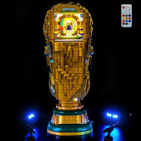 LocoLee LED Light Set Compatible with LEGO 43020 FIFA World Cup Official Trophy LED Decoration Lighting Kit Only Lights Set,No Model (43020-Custom-made)
