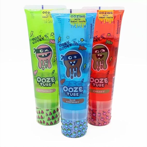 Ooze Tube Candy 3 Flavours Sweet Bandit (3 Pack)