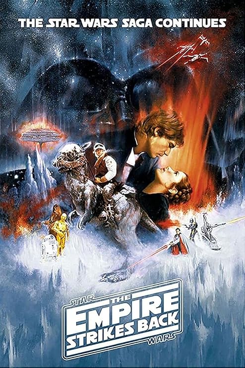 Grindstore Star Wars - The Empire Strikes Back (One Sheet) Maxi Poster - Laminated Large Wall Art Print 91.5x61cm, Wall Decor for Home Office Classroom