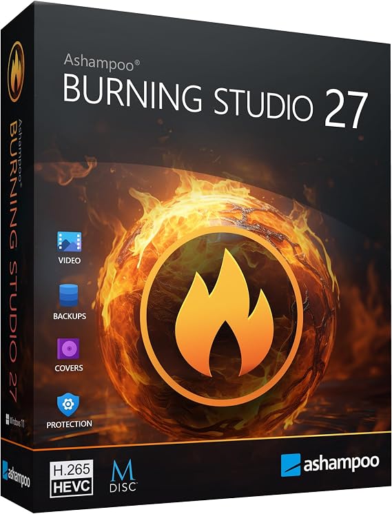 Burning Studio 27 - Burn, copy, save - the multimedia all-rounder - burning software - create covers, inlays, disk labels for Win 11, 10