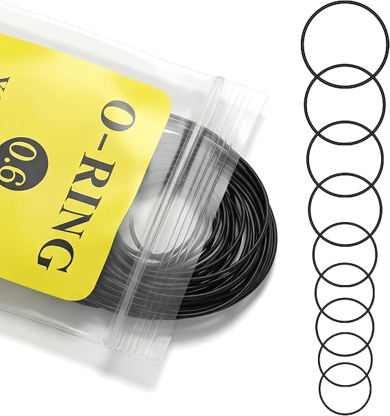 28 Pcs Watch Sealing Rings, Watch Gasket 0.6mm O Ring Waterproof Rubber
