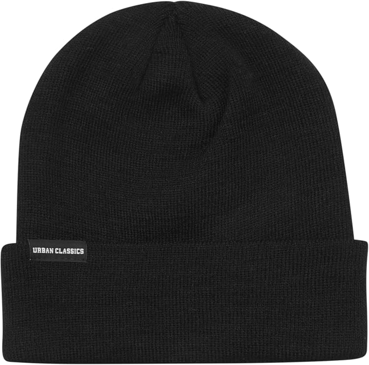 Urban Classics Unisex Synthetic Leatherpatch Long Beanie Beanie Hat