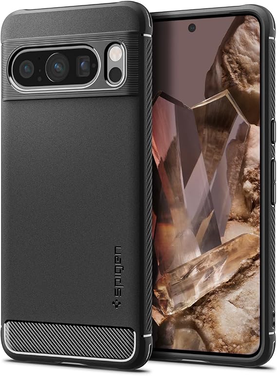 Spigen Rugged Armor Case for Google Pixel 8 Pro - Matte Black