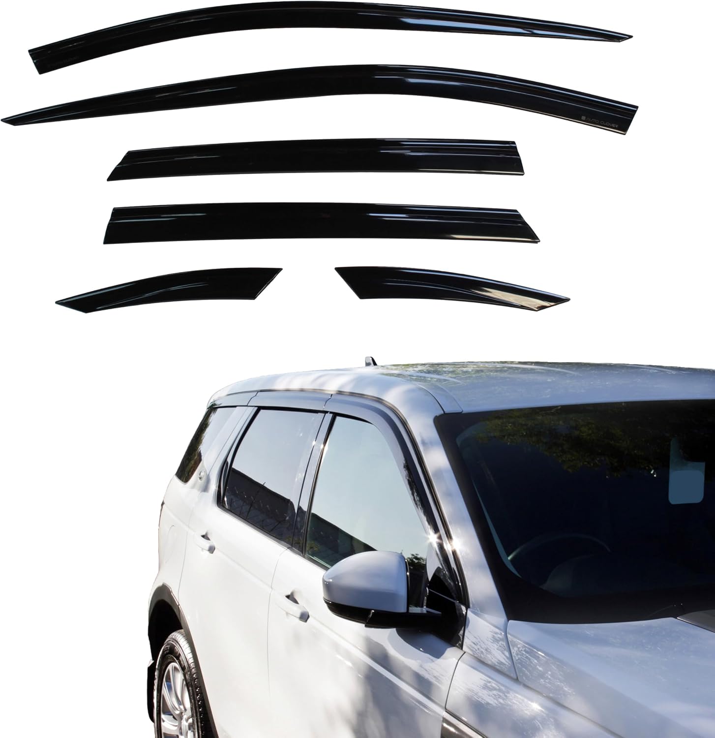 AUTO CLOVER Wind Deflectors Set for Land Rover Discovery Sport 2014 6 pieces