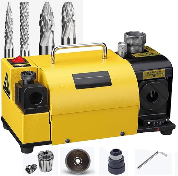 Multi-Functional Drill Bit Sharpener 3-13mm Portable End Mill Sharpener Drill Grinder Drill Bit Grinding Machine Angle Adjustable For Carbide, Twist Drill Bits, Cobalt Drill Bits Diameter